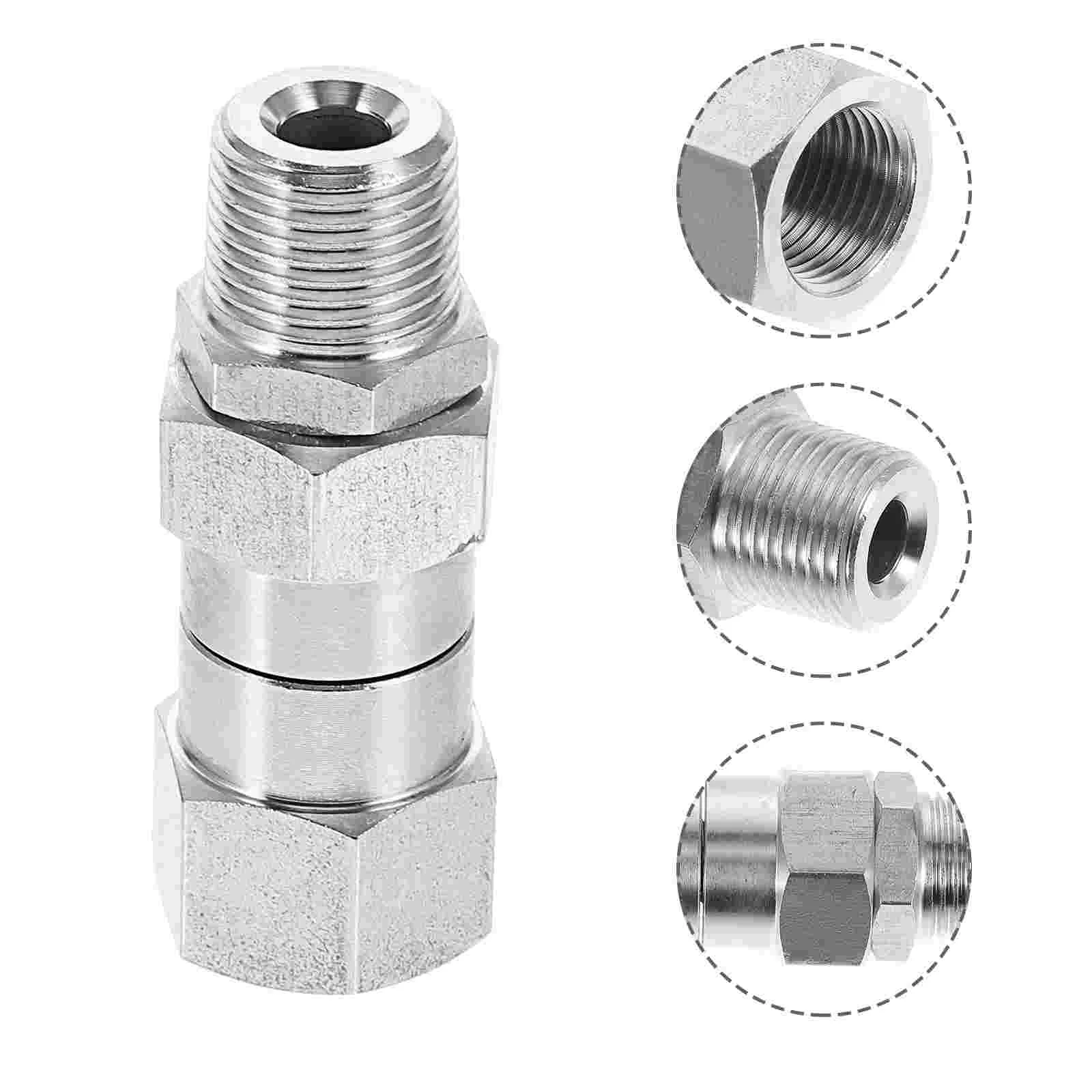 

Stainless Steel Adapter Coupling Nuts Compression Tube Pipe Fitting Coupler Connector Refrigerator Straight