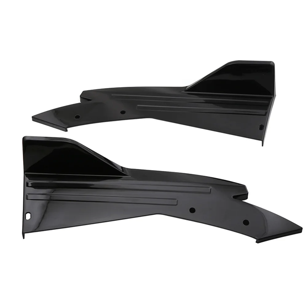 

2pcs Rear Bumper Lip Splitter Universal Car Rear Bumper Diffuser Spoiler Angle Fin For Car Exterior Parts Protection