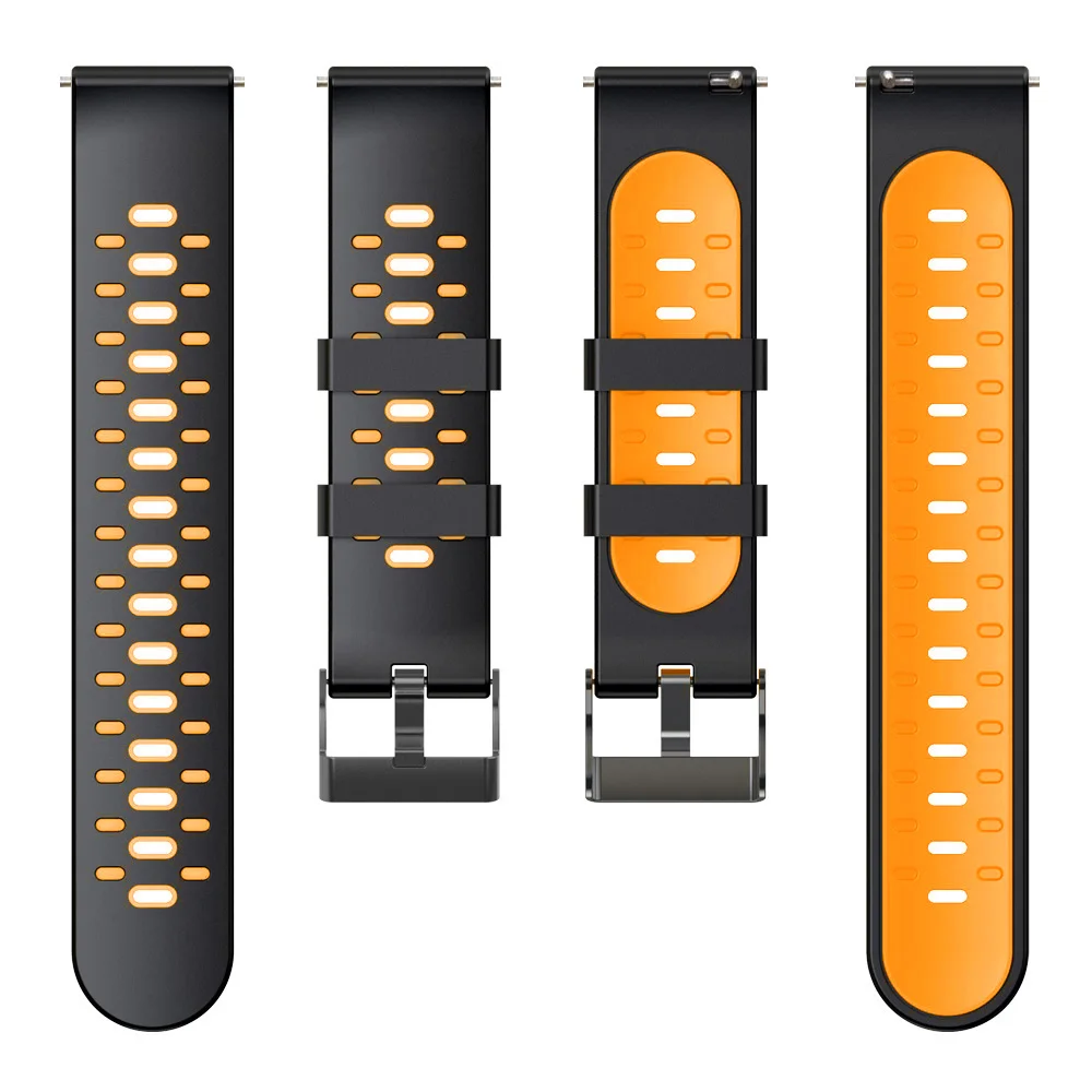 Силиконовый ремешок 22 мм для Samsung Gear S3 Frontier/Classic, ремешок для смарт-часов Galaxy Watch 3 45 мм, Аксессуары для браслета