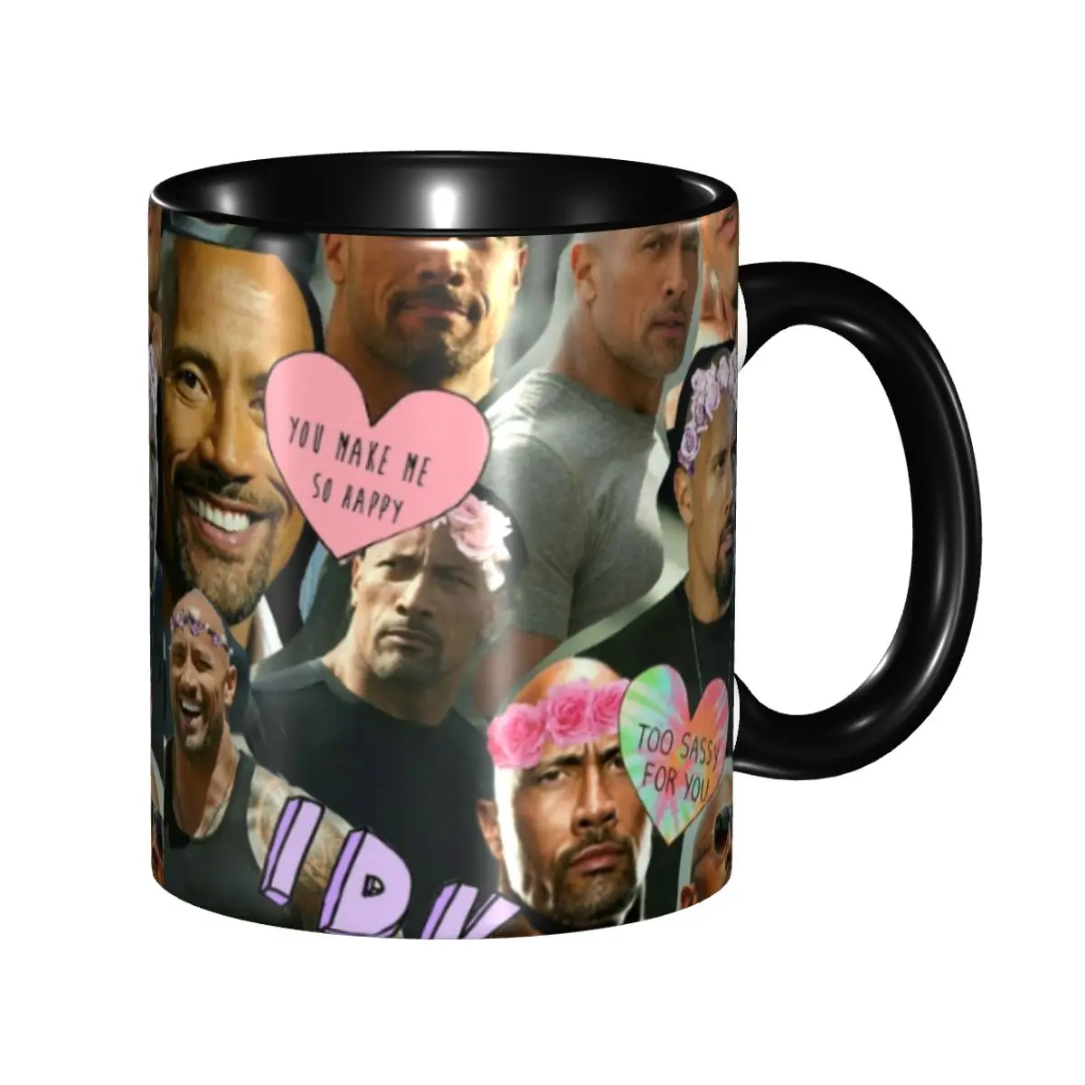 

Customized Dwayne The Rock Johnson Coffee Mugs DIY Ceramic Tea Milk Cup