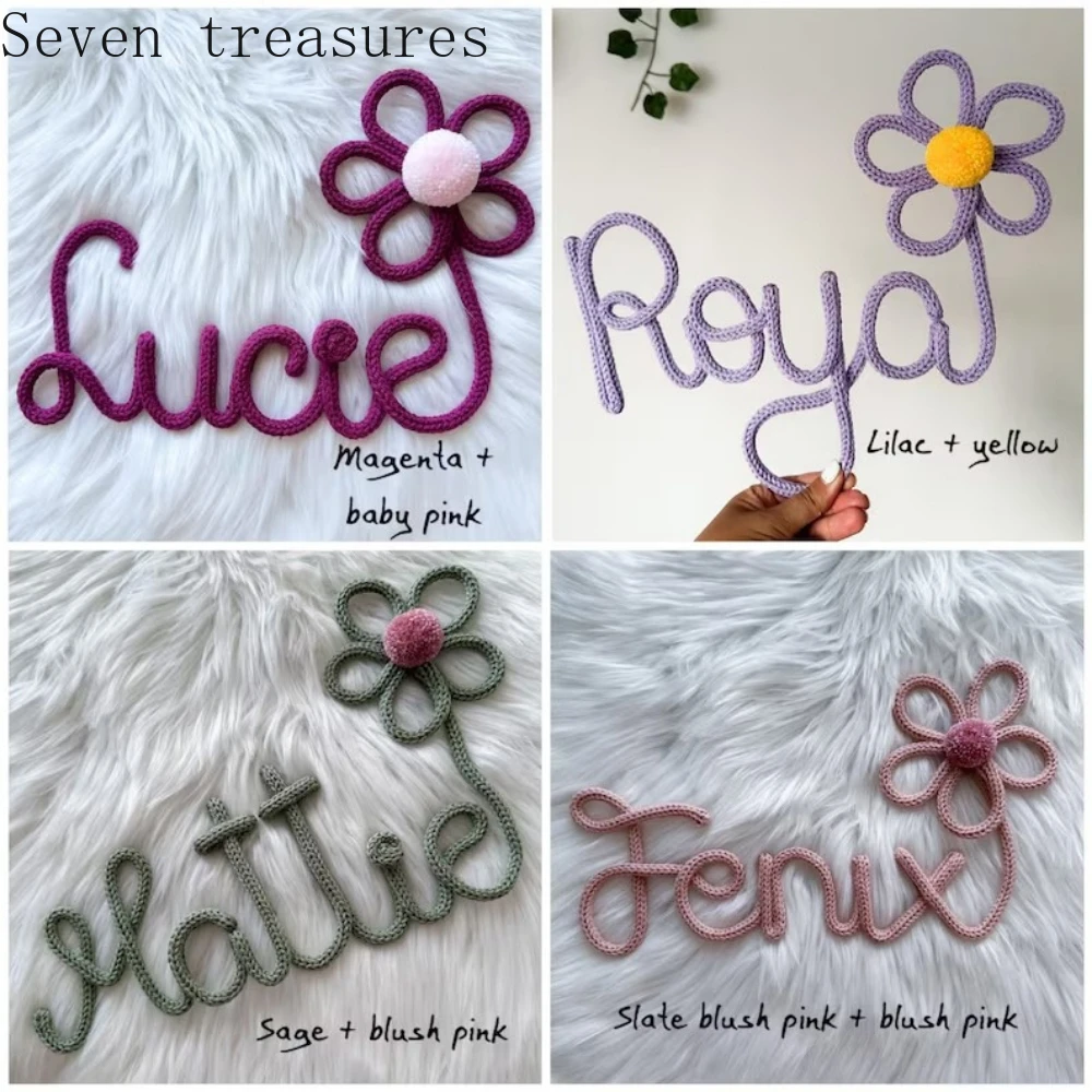

Custom Floral-Themed Handmade Name Letter Wall Decor Perfect for Bedrooms, Living Rooms, Dorms, and Party Decorations