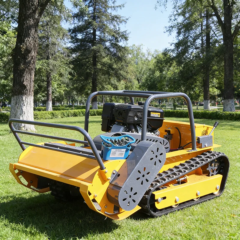 

Индивидуальная, экономичная, трудосберегающая и полностью гусеничная газонокосилка с нулевым вращением для ферм и садов.