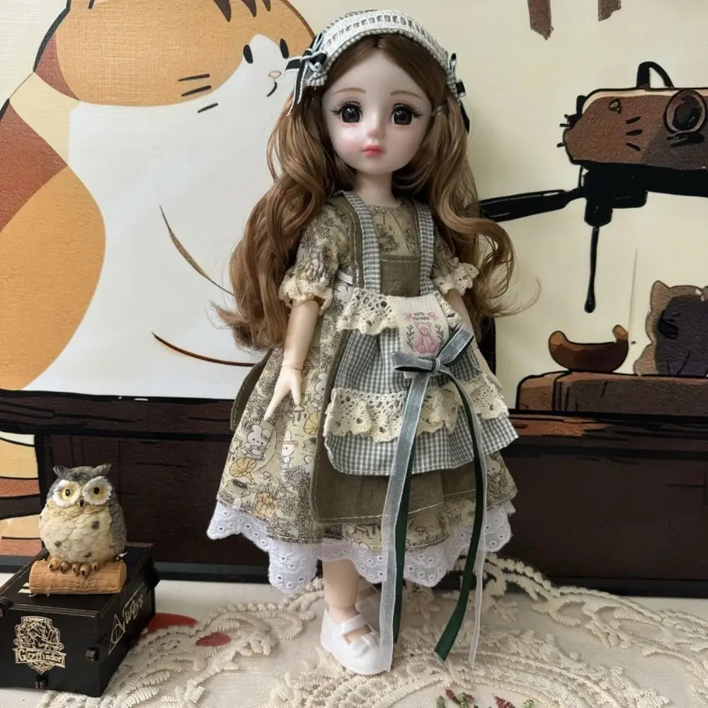 1/6 SD 30 cm Bjd Pop met Kleding Lang Haar met Pruik Make Up Prinses Dress Up BJD Poppen Ball Jointed aantrekkelijke Ogen