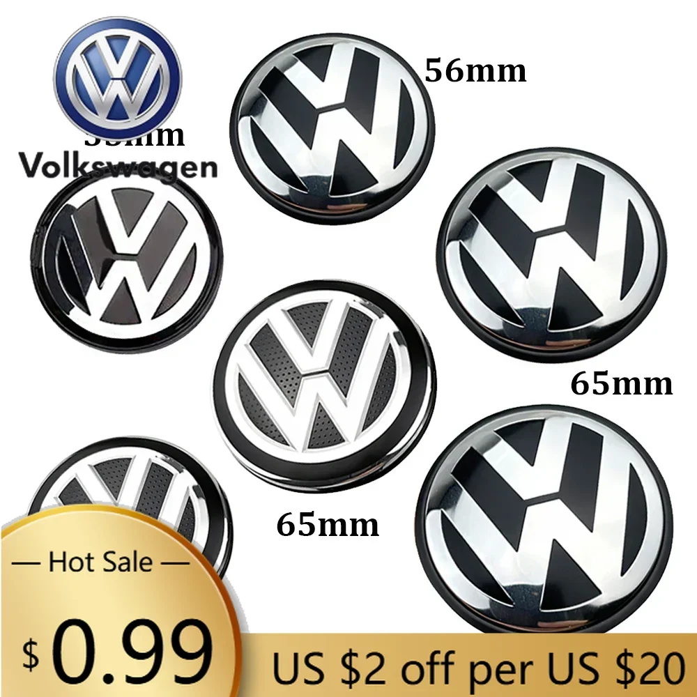 

Для VOLKSWAGEN VW: 4 шт. колпачки на центральные отверстия колесных дисков 56 мм, 65 мм, 70 мм, для VW Golf 4, 5, 6, 7, Polo, Passat B5, B6, B7, Touran