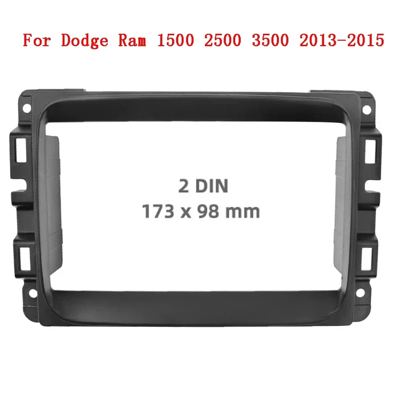 

2din Car Radio Fascia for Dodge Ram 1500 2500 3500 2013-2017 Stereo Panel Dash Mount Installation Trim Frame Dashboard