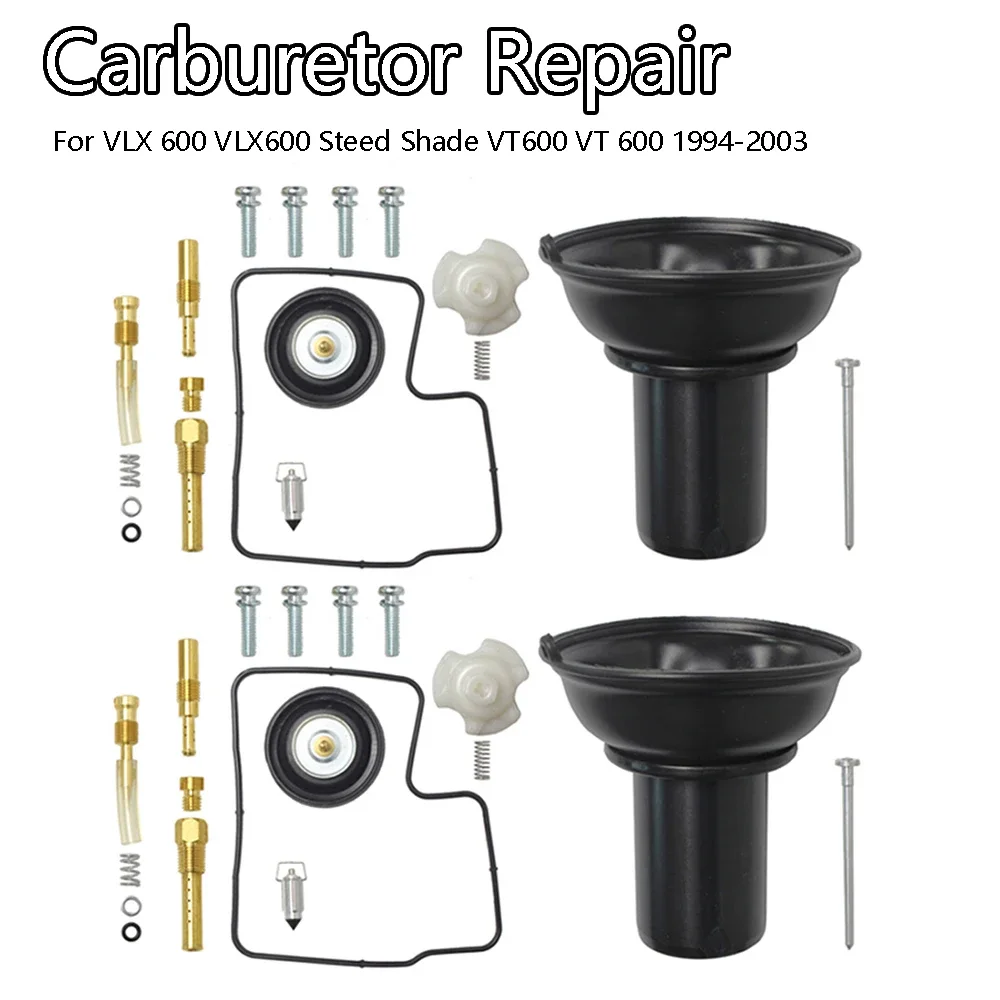 Motorcyclce Part Rebuild Kit Carburetor Repair Jet For VLX 600 VLX600 Steed Shade VT600 VT 600 1994-2003