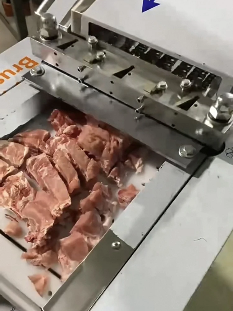 

Новое поступление, коммерческая машина для резки кубиков замороженного мяса, машина для резки кубиков мяса без костей
