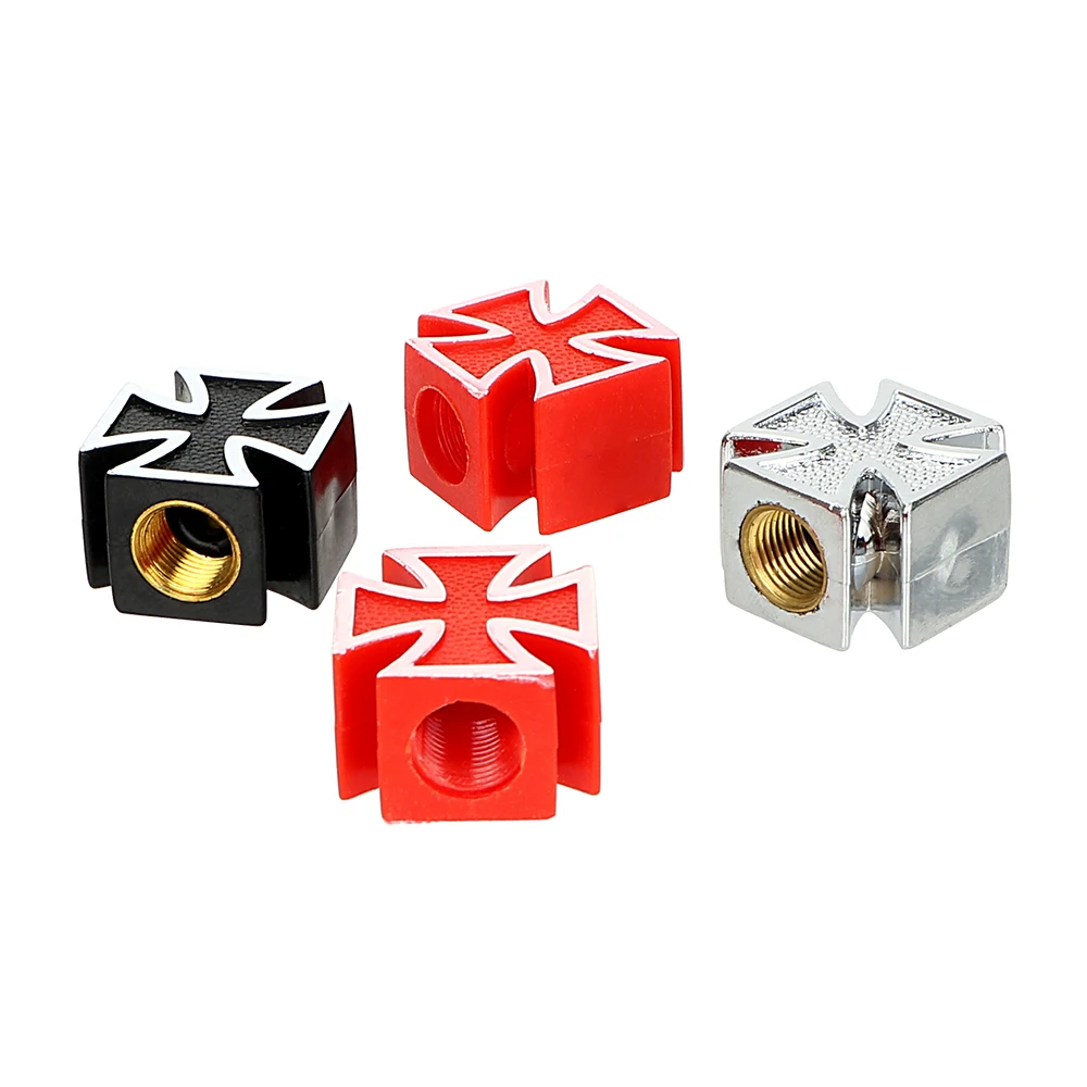 אוניברסלי עבור אופניים אופנוע לחצות סגנון מכונית 4 יח'\חבילה גלגל מכונית גלגל גוף אוויר אוויר אוויר אוויר כובע שסתום מכסה מכסה מכסה