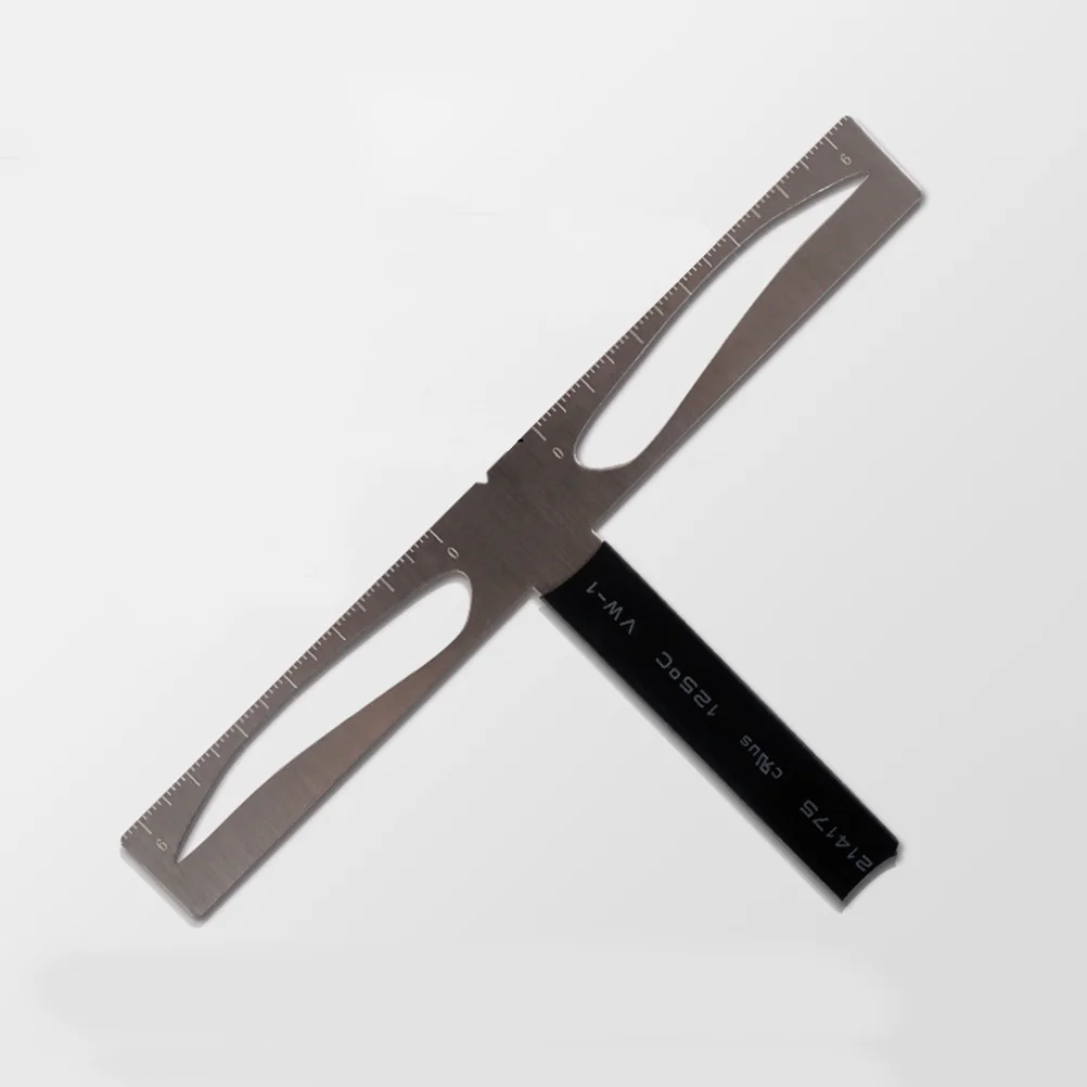 ثلاث نقاط الحاجب استنسل التوازن تحديد المواقع حاكم قابلة لإعادة الاستخدام عدة سريع الحاجب ماكياج أداة للوشم والمبتدئين