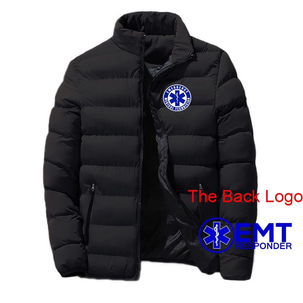 

2024 EMT Emergency Ambulance Men New Autumn and Winter Printing Warm High Quality Leisure Comfortable Cotton Jacket Hoodie Tops
