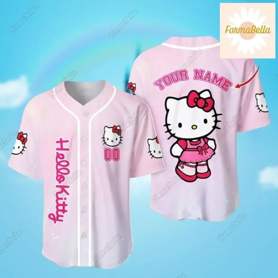 2025 Hello kitty Baseball jersey Can customize names and numbers