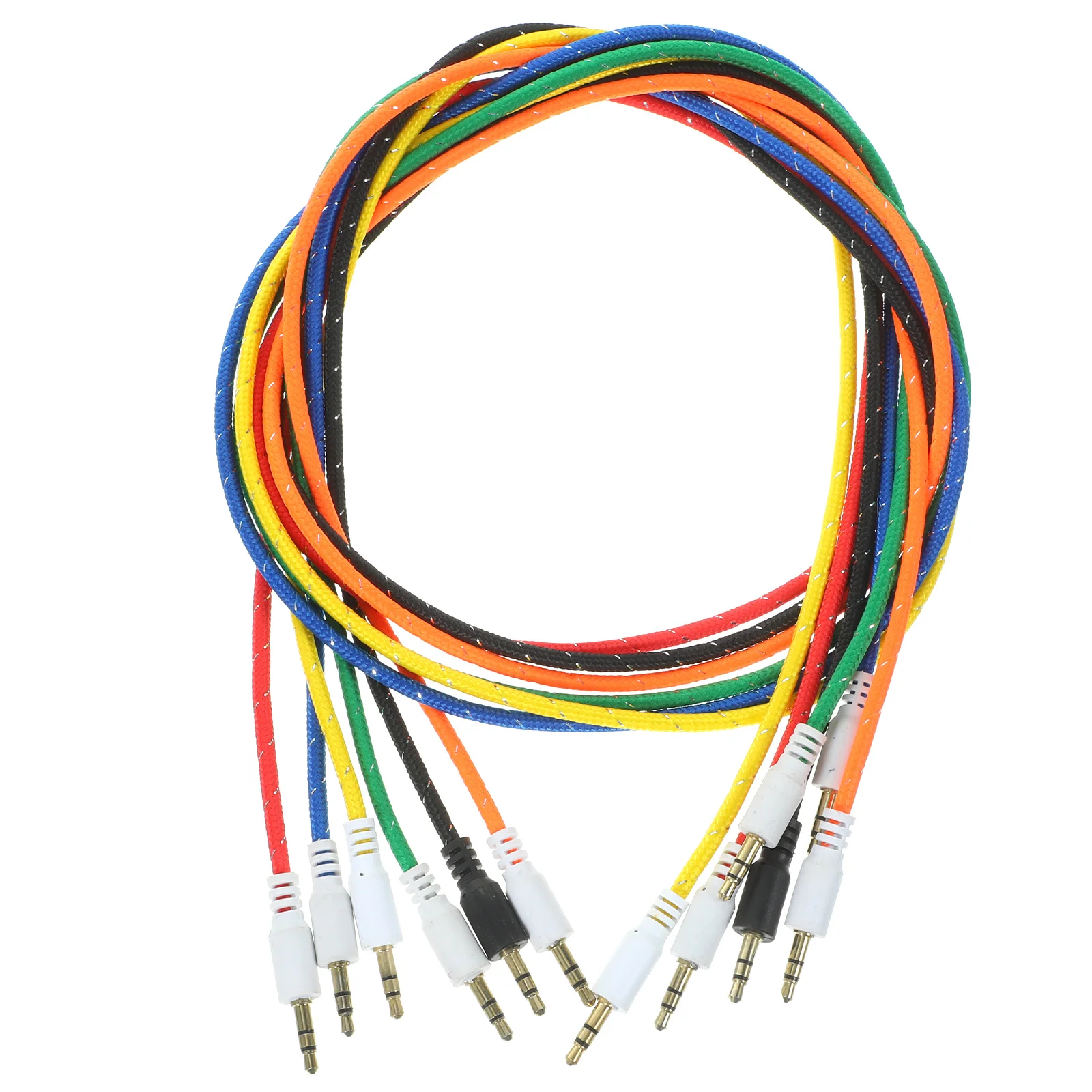 

5pcs 3.5Mm Male To Male Audio Cable High Quality Trs Aux Cable For Car Speaker Compatible With Phone Tablet Durable