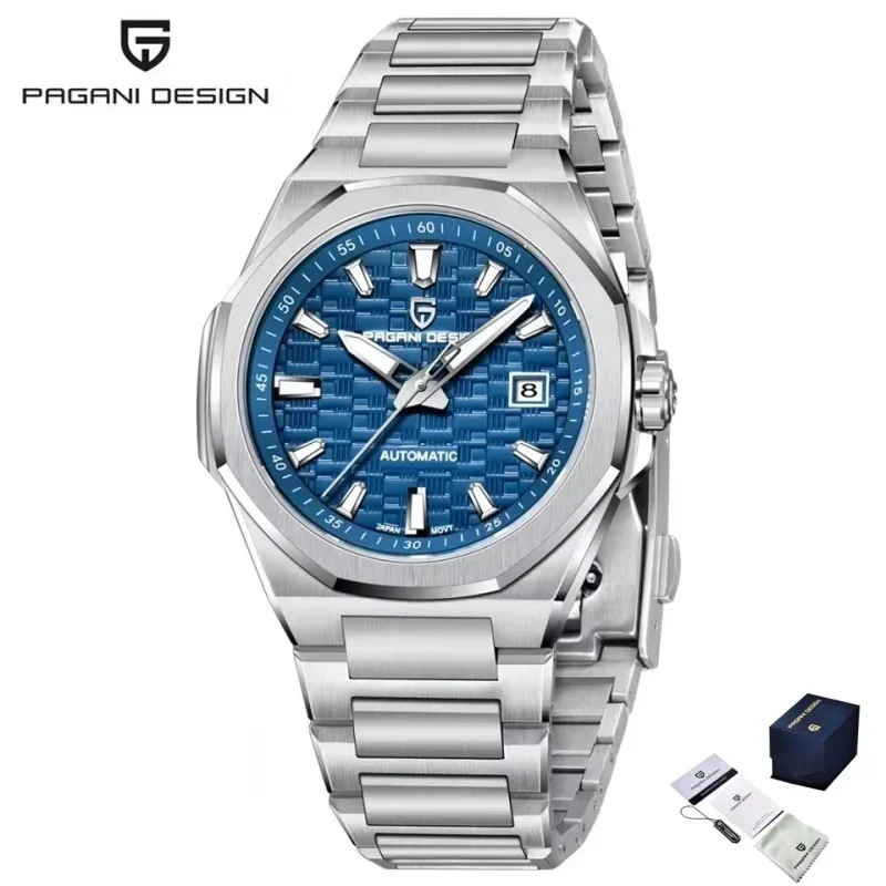 PAGANI DESIGN NEW Men's Automatic Mechanical Watch Luxury Stainless Steel Waterproof with Calendar - Top Brand Gift