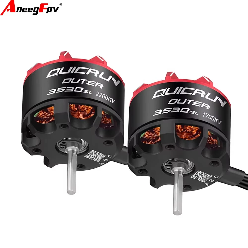 محرك Hobbywing Quicrun WP 10BL80 2-4S 80A مقاوم للماء ESC والخارجي 3530SL 2200KV /1700KV