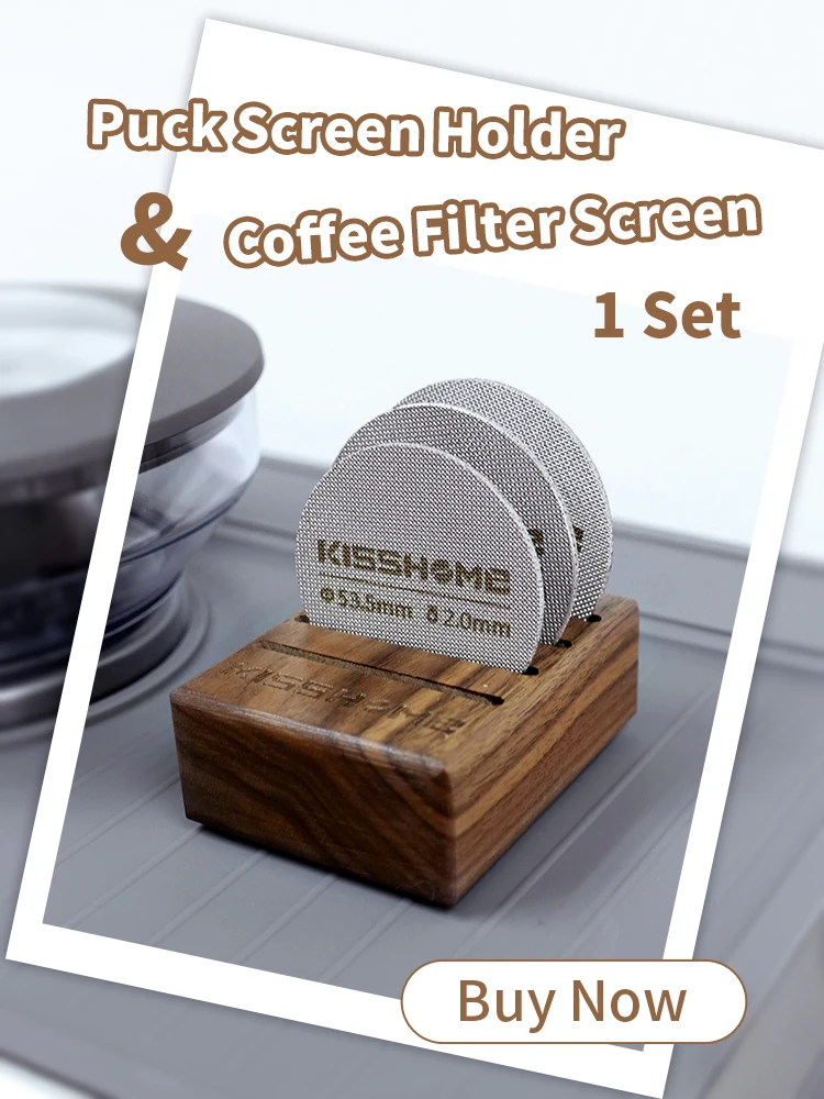 KISSHOME Espresso Puck Bildschirm 51mm 53,5mm 58,5mm 57,3mm Filter Mesh Siebträger Barista Werkzeuge Kaffeemaschine Zubehör – Detail 2