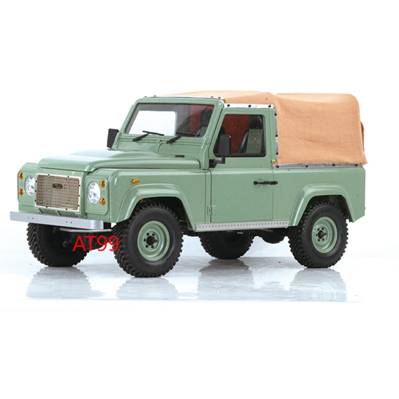 D90 Defender RC Climbing Car 1/10 Remote Control Car Toy Simulation Camping Trailer Metal Climbing Car Tow Bucket Model Boy Toy