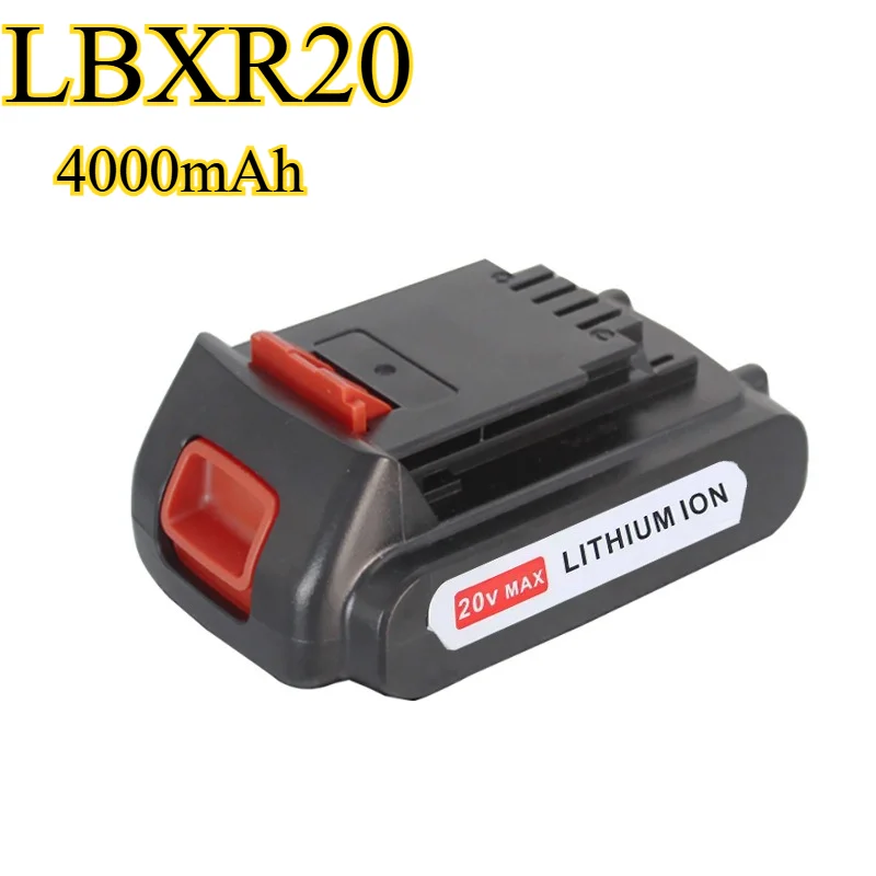 بطارية أداة كهربائية LBXR20 بقدرة 4000 مللي أمبير في الساعة مناسبة لبطارية Baide Black LB2X4020 20V1865 ASL186K ASL188K LDX120C