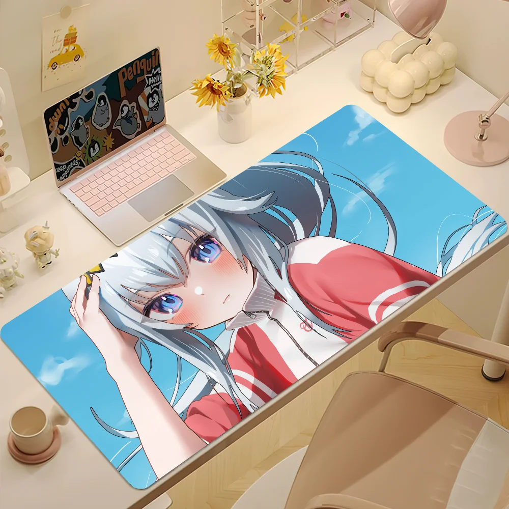 Anime Umamusume Oguri Cap Silver White Hair Anime Girl Large Mousepad Mice Mat Desk Mat Keyboard Gaming PC Laptop Table Decor