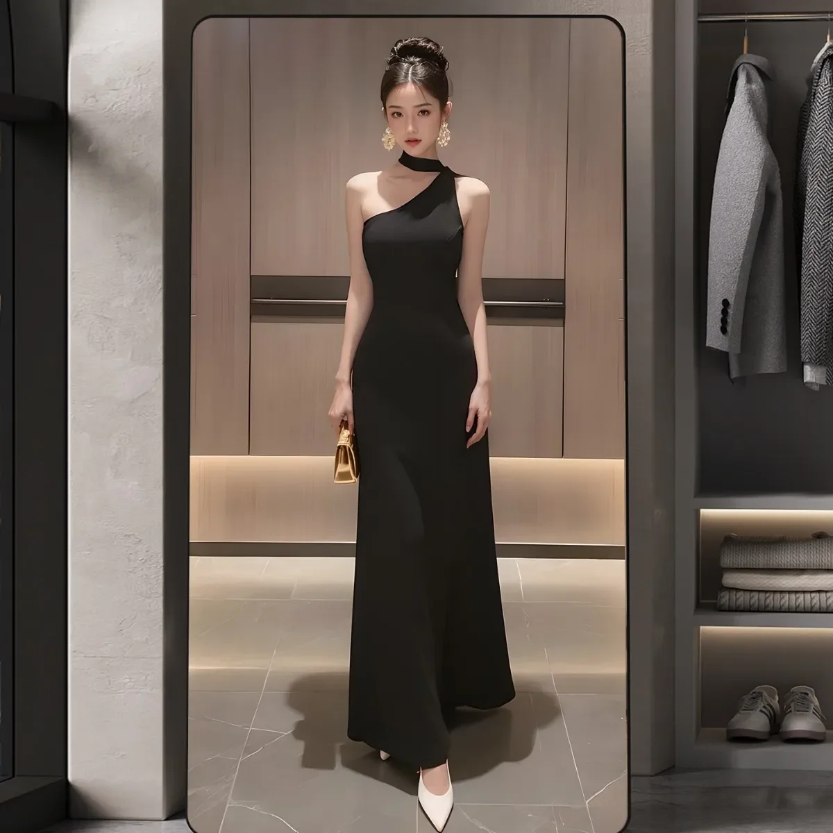 Clothing store special mirror to show thinness, full body beauty, floor-to-ceiling mirror, household girls' bedroom, high-end