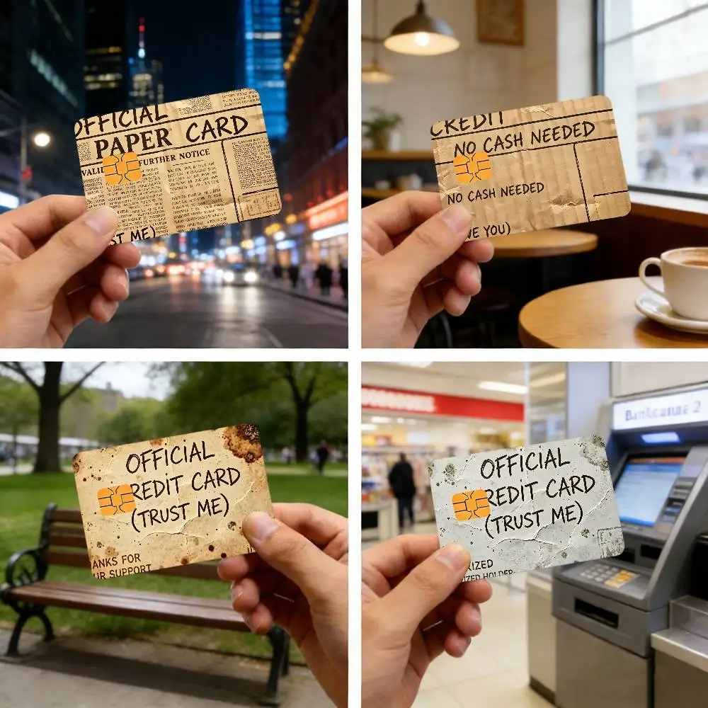 Trust Me Funny Bank Card Sticker Film Skin Cover for Debit Credit Bank Cardultra-Thin and Fade-Resistant