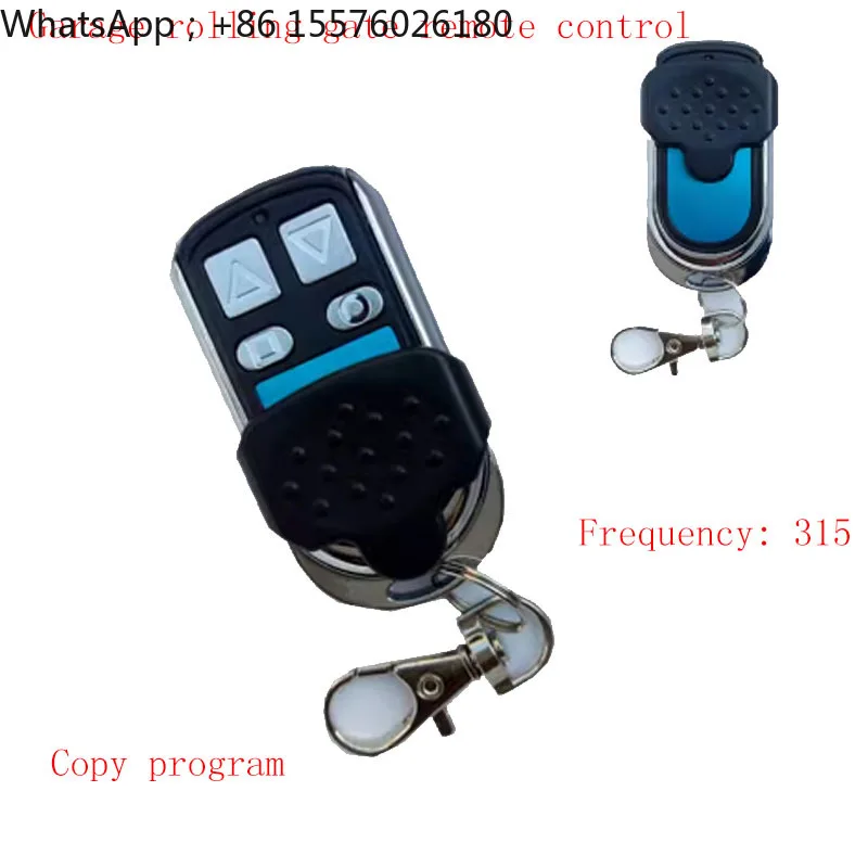 Universal copy metal 315 roller shutter gate remote control for electric retractable gate of gate and garage door
