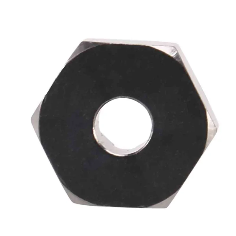 AS96-20X سبائك الألومنيوم 12 مم الموحد محور عجلات محول سداسي ترقيات ل Wltoys 144001 1/14 RC قطع غيار السيارات، رمادي