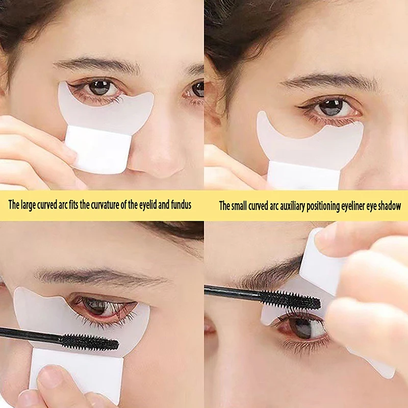 Eyeliner Template Mascara Shield applicatore pennello multifunzionale in Silicone Lash Stopper strumento per il trucco degli occhi per ciglia deflettore