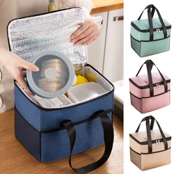 Thickened Waterproof Thermal Insulated Lunch Bag Cool Bag Handhold Large-capacity Food Storage Box Picnic Bag For Adult Kids