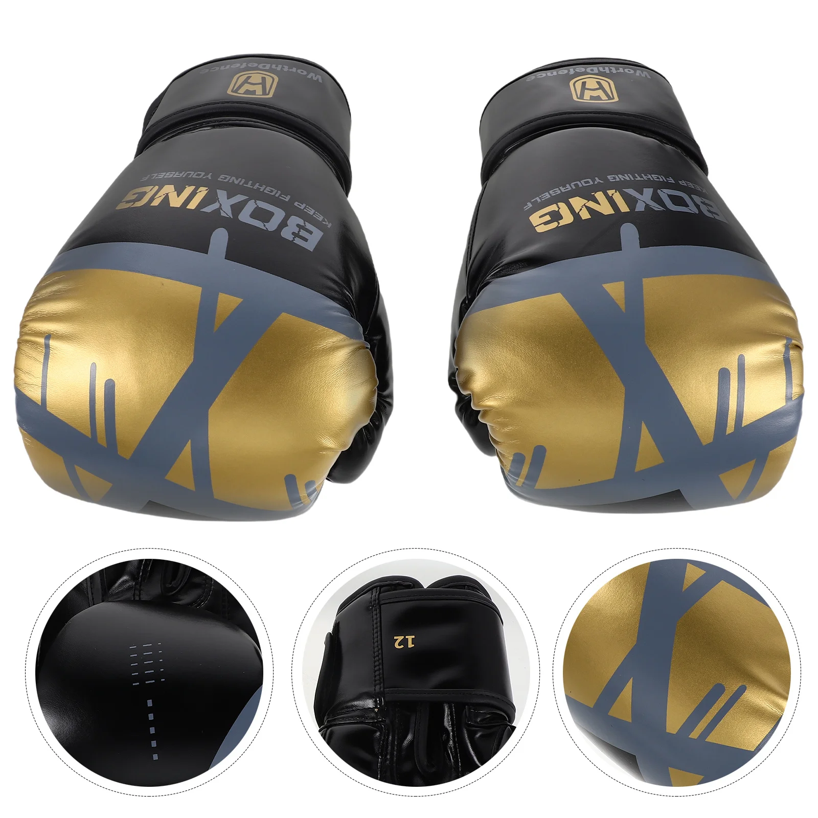 

1 Pair Boxing Gloves Breathable Kickboxing Sparring Gloves Heavy Bag Workout Training Mitts for Adults Men Women Unisex