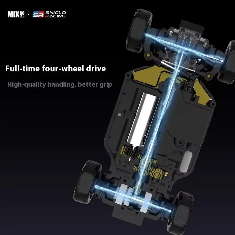 SNICLO 1/43 MG044 FPV 4륜구동 1인칭 뷰 RC카 (자이로스코프 및 차동 장치 탑재 드리프트 카, 카메라 포함) 어린이용 레이싱 장난감