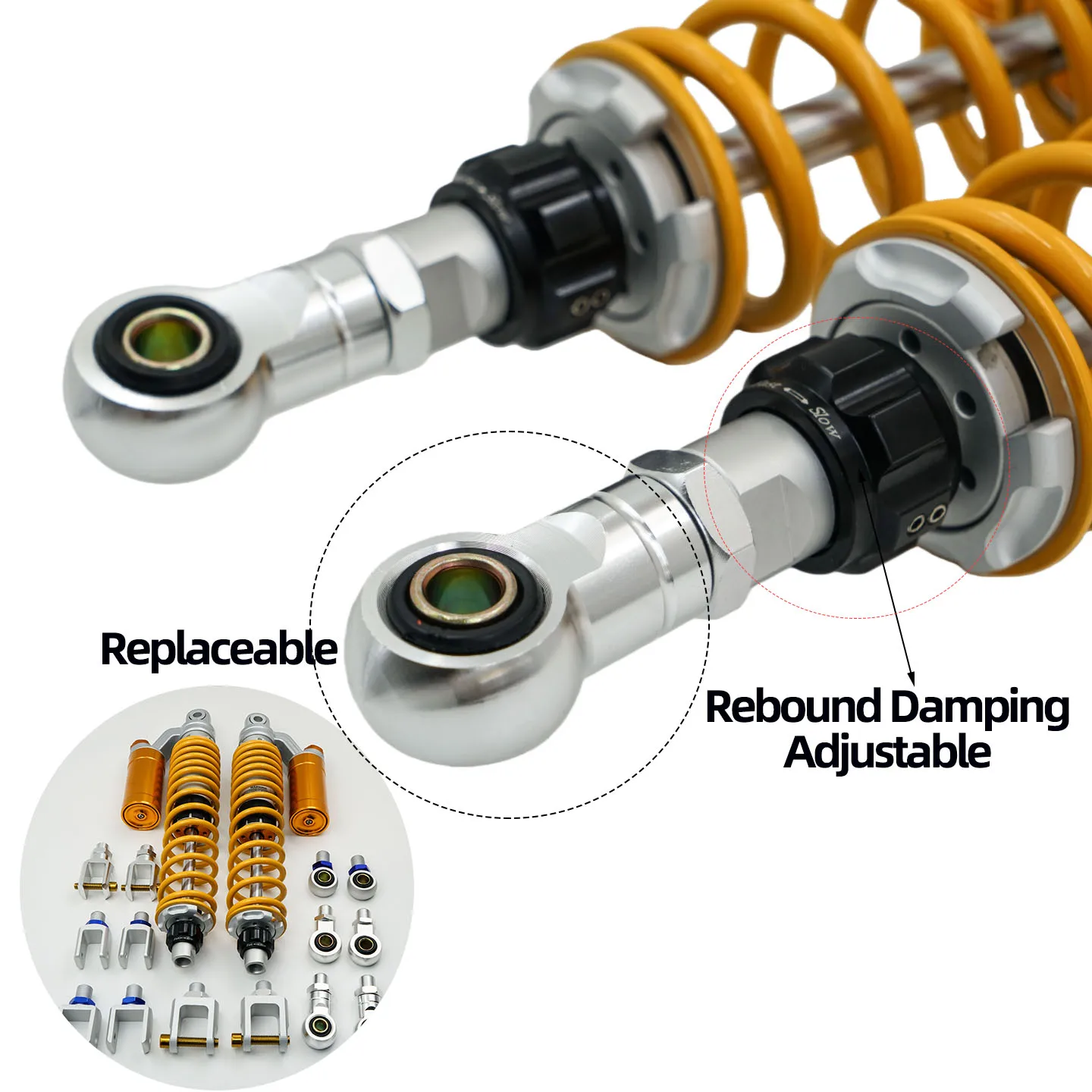 الصدمات الخلفية الهيدروليكية لـ Haojuedk125e Honda Silver Wing600/400 Benelli502 ADIVA AD3 Maxsym400 Forza350 Kymco Xciting ADIVA AD3