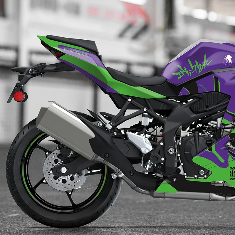 Applicable To KAWASAKI ZX-4R ZX-4RR Multi-Style Pattern Print Sticker Sets Moto Protective Ornamental Accessories