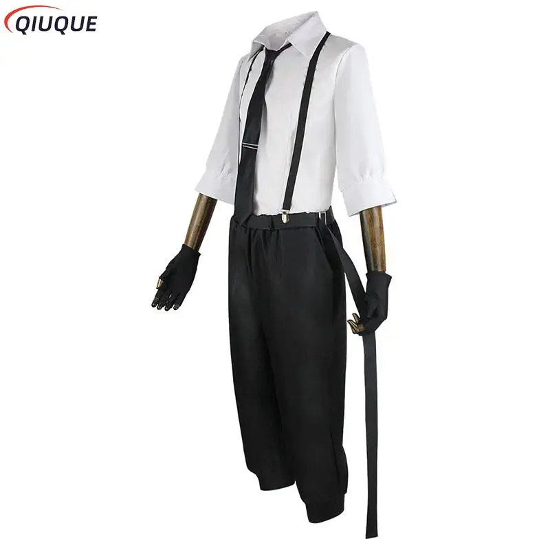 Atsushi Nakajima Cosplay Costumes Wig Anime Outfits Uniform Unisex Clothes