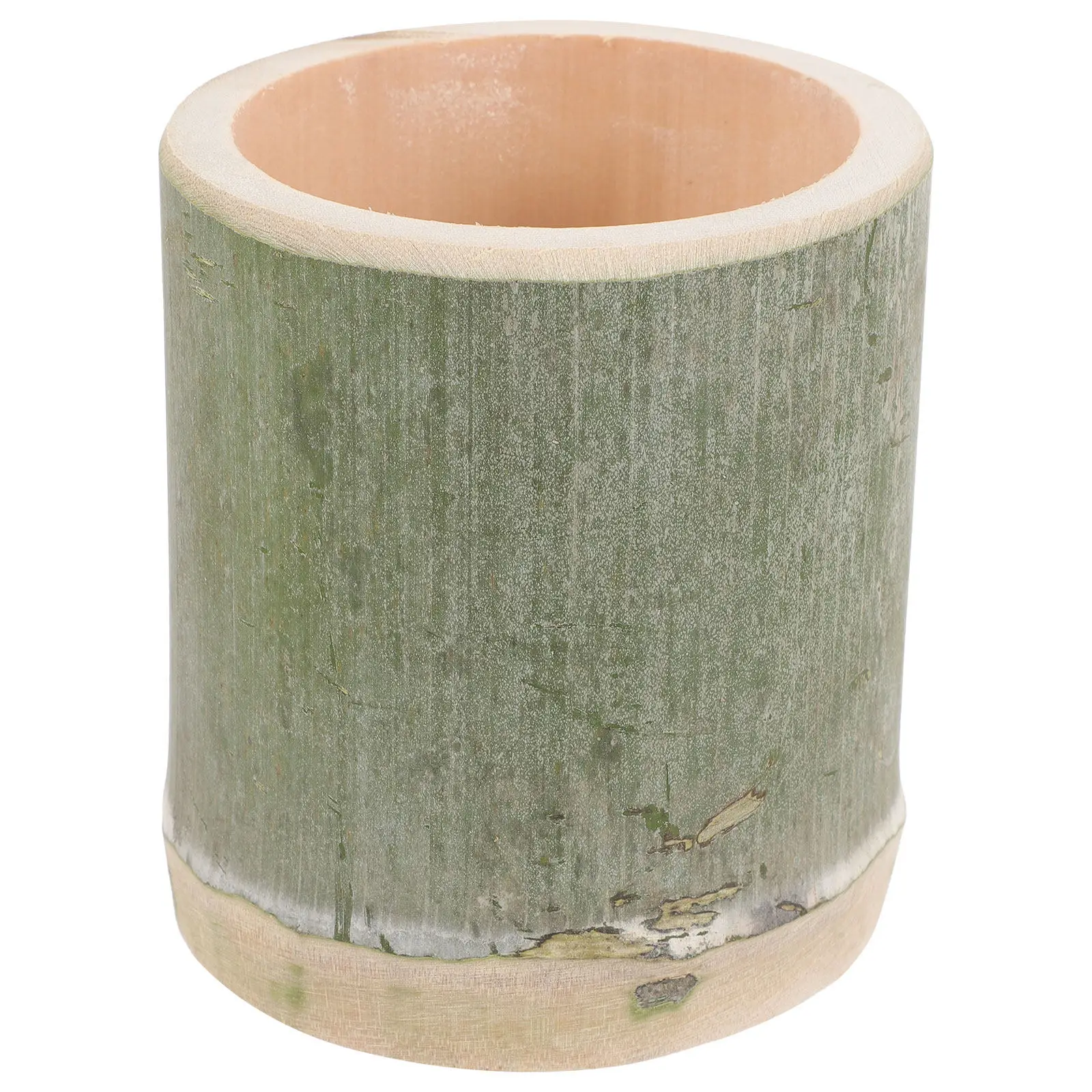 

Bamboo Pen Cup Eco Friendly Smooth Surface Serving Cup for Home Kitchen Ice Cream Dessert Beverage Appetizer Cups