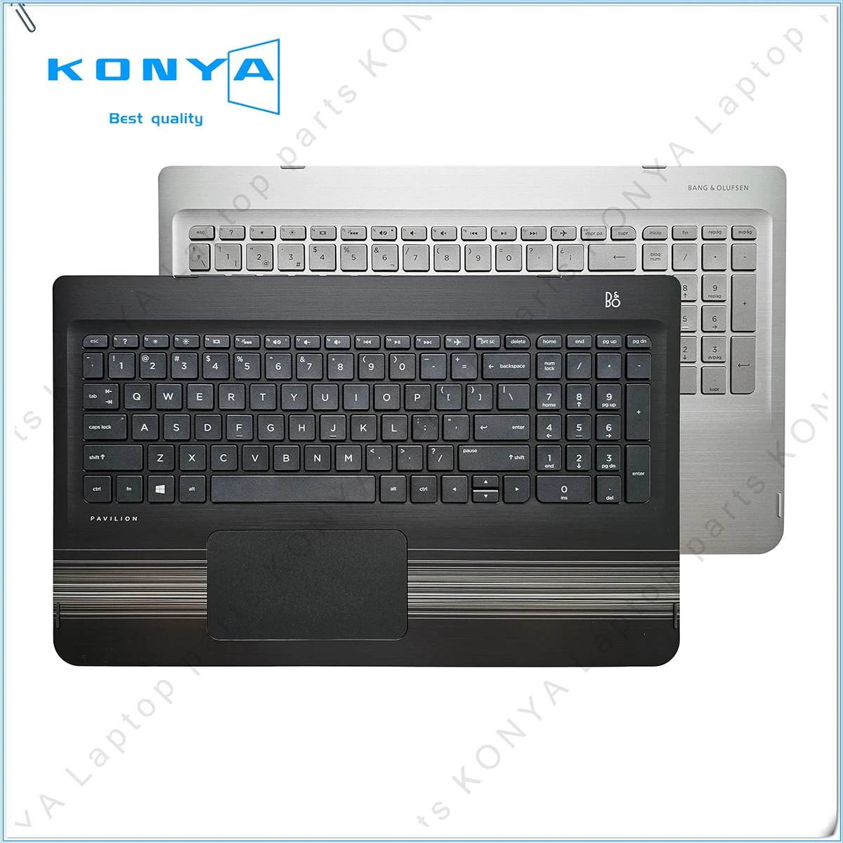 

For HP Pavilion X360 15-BK 15-W M6-W TPN-W114 Laptop Palmrest Upper Case Cover With Backlit Keyboard Kit 855486-001 807526-071