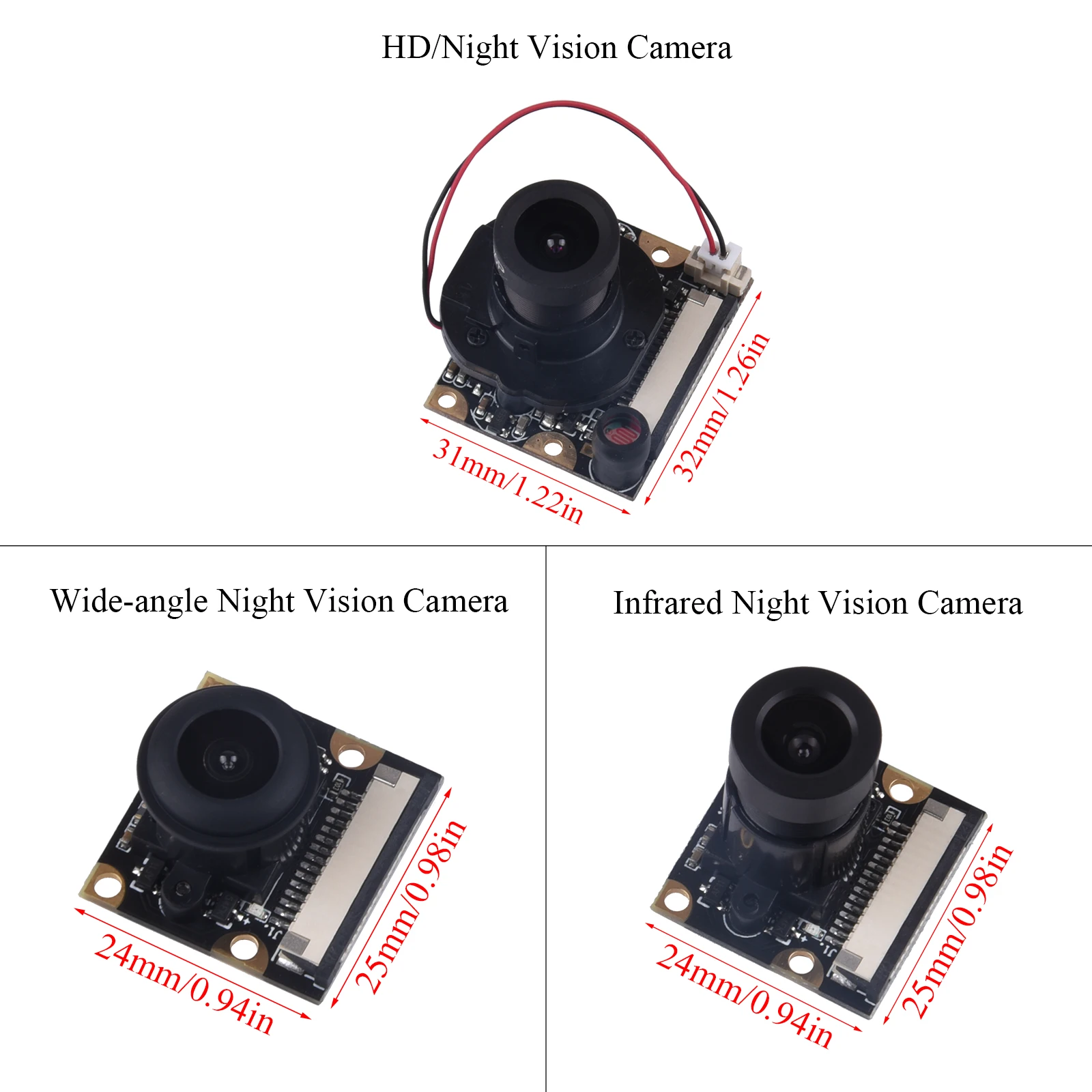 Raspberry Pi 4B Camera Module Night Vision 5MP Webcam 1080P With Infrared IR Sensor LED Light For Raspberry Pi 4B/3B+/3B