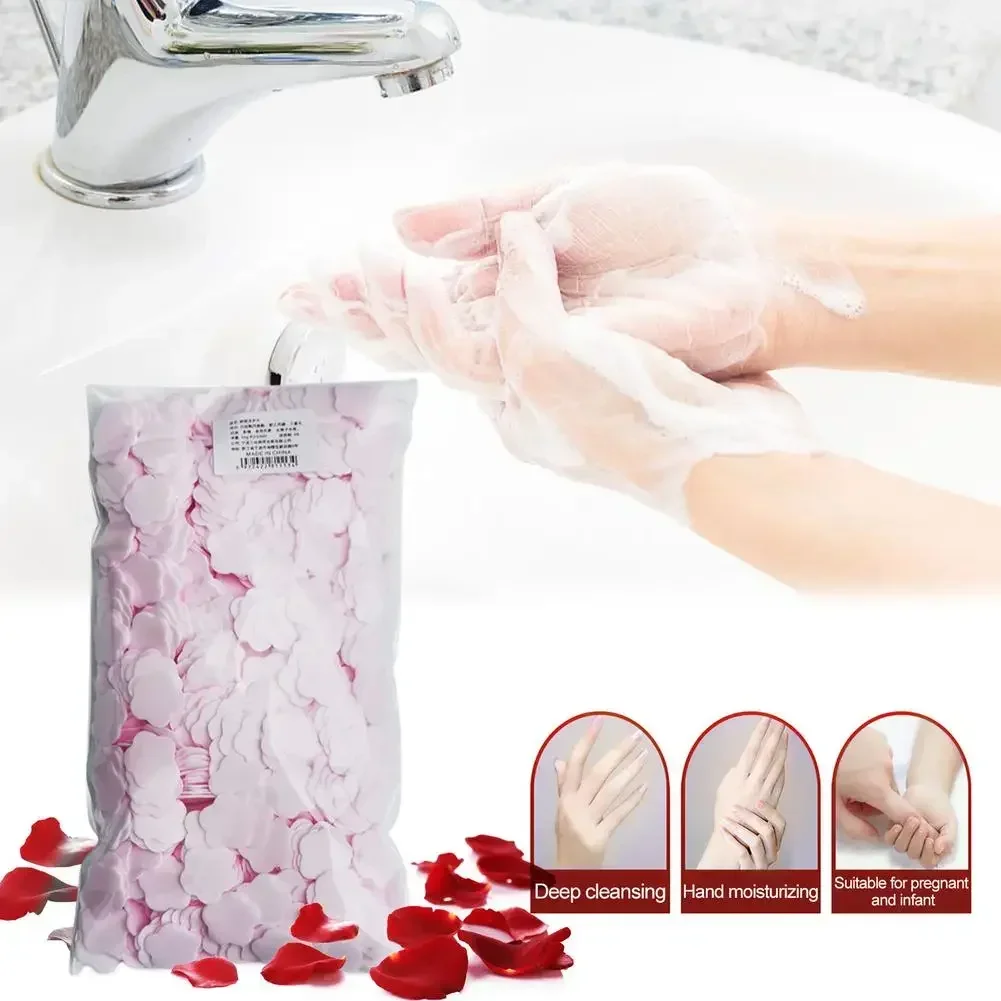 1000Pcs Portable Hand Wash Soap Papers Scented Slice Mini Cleaning Soaps Washing Hand Bath Travel Disposable Antimicrobial Soap