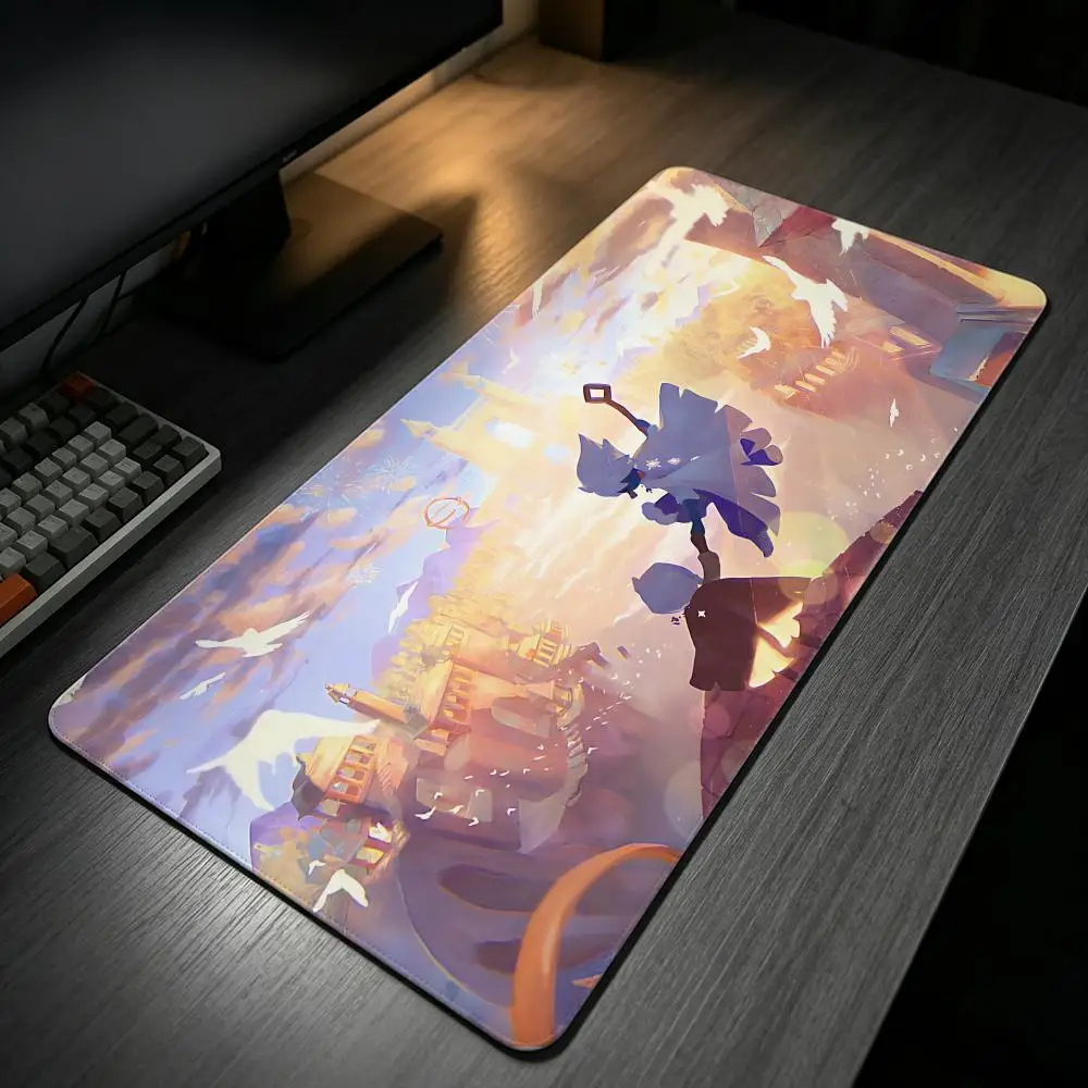 anime Captain Tsubasa Mouse Pad MousePad Stitched Edge Gaming Anti‑Slip Rubber Base Waterproof Desk Mat For Office Laptop PC