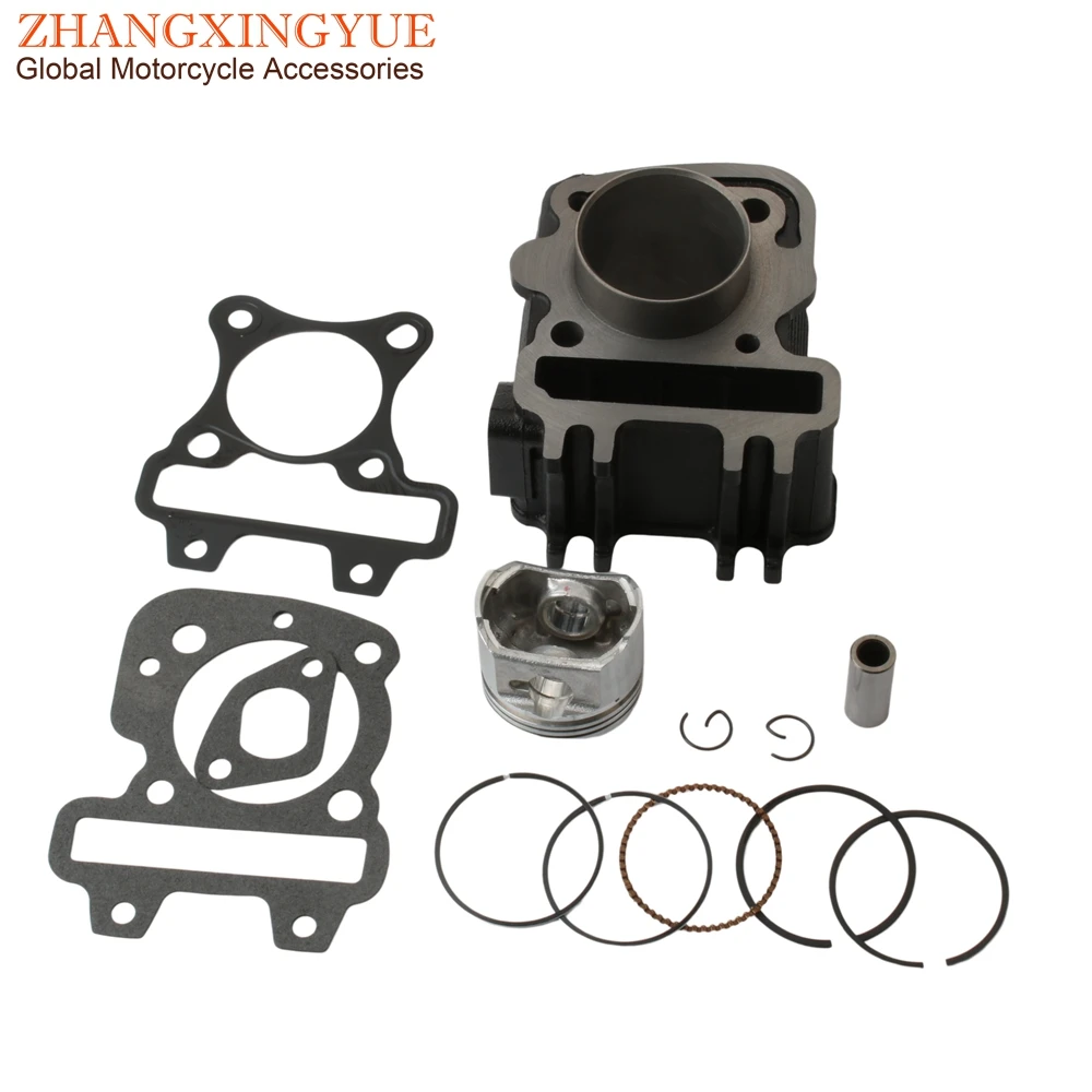 70cc 47mm Big Bore Cylinder Block Kit For Piaggio Fly 50 Liberty Zip 50cc 4T 2V Scooter Engine Parts