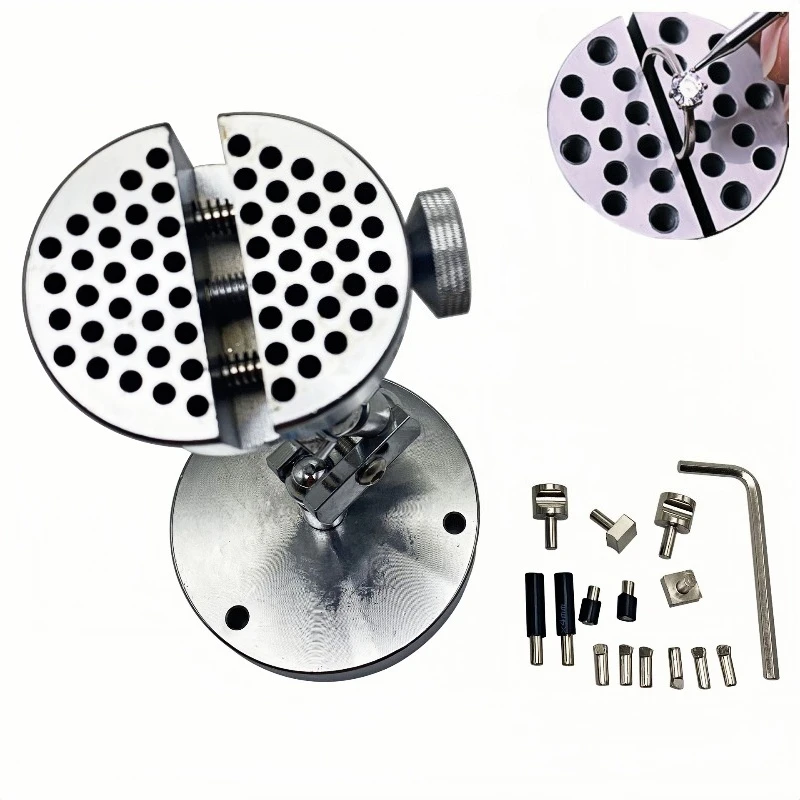 

Universal movable hand batch micro-inlay engraving tool fixing fixture, adjusting wrench iron handle ring fixture jewelry DIY