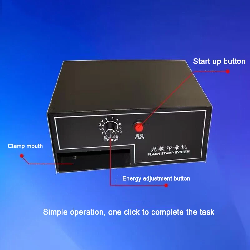 Laser Engraving Machine Digital Photosensitive Seal Flash Stamp Machine Selfinking Stamping Making Seal System