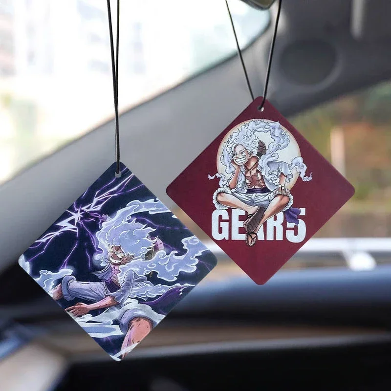 ONE PIECE Nika Luffy Gear 5 Car Fragrance Anime  Car Long-lasting Aromatherapy Fragrance Pendant Decoration Car Deodorization