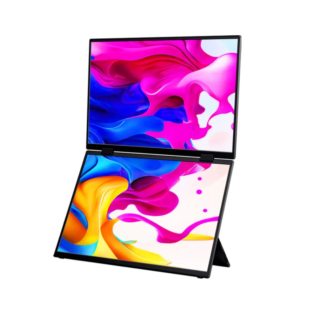 

Folding Dual Screen Portable Computer Office Notebook Extension Secondary Screen Multi-function External Screen