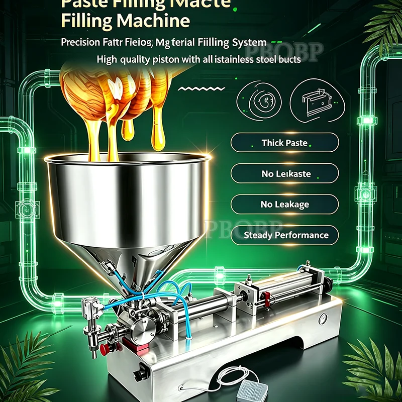 PBOBP Paste and Liquid Both Filling Machine For Honey Toothpaste Juice Gel Shampoo Hand Washing Filling