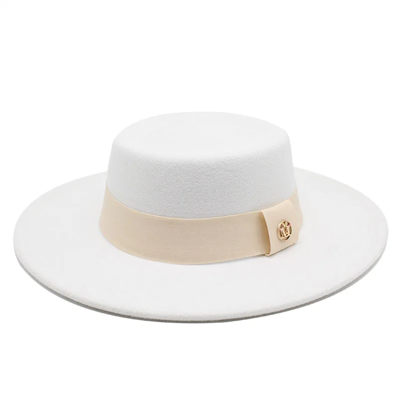 Hat Women S Autumn And Winter All Match Woolen British Retro French Socialite Winter Felt Cap Hepburn Style Jazz Top Hat 2