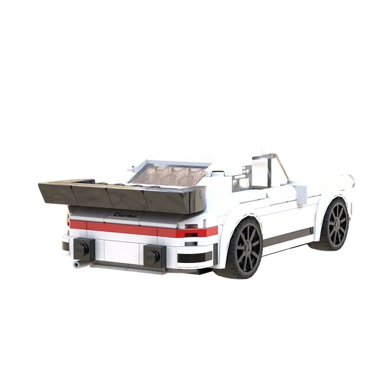 237 pièces MOC City Champions Porscheed Turbo 8 Version Large Modèle de blocs de construction Jouets éducatifs Cadeau de Noël Briques