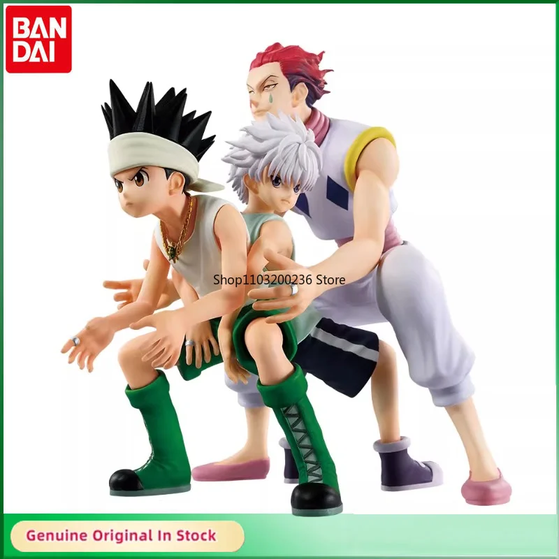 

Оригинальная фигурка BANDAI Ichiban Kuji HUNTER×HUNTER GON&KILLUA&HYSKOA, приз, экшн-фигурка, модель, хобби, коллекционные украшения