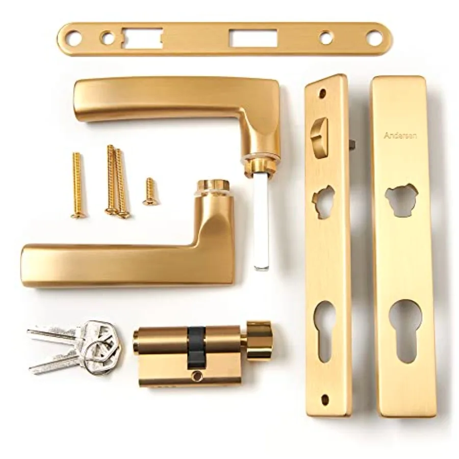 

Andersen Storm Door Hardware Set - Modern Style - 1 1/2" Thick Aluminum Storm Doors Using 45 Minute Easy Install or Rapid Insta