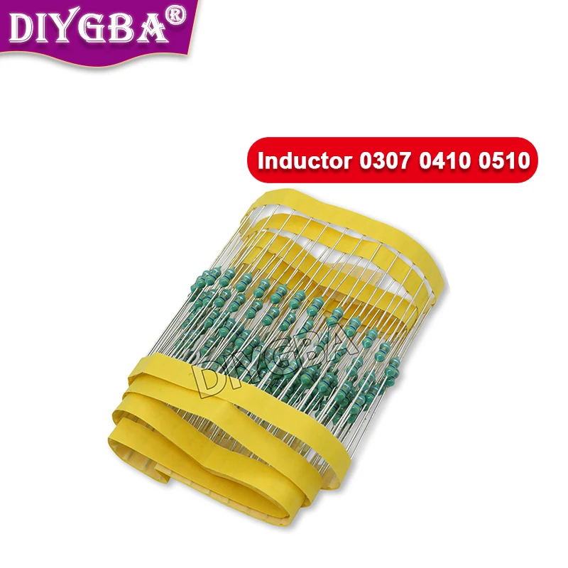 

100PCS 1/4W DIP Inductor 0307 0410 0510 0.25W Color Ring Inductor UH MH 2.2 3.3 4.7 5.6 100 220 330 470 0.1UH~1MH 1W 1/2W