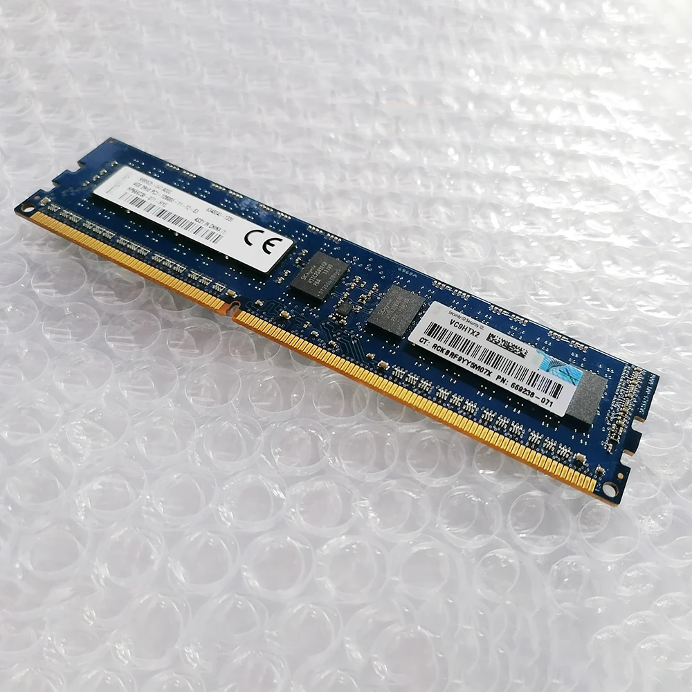 

1 pcs Server Memory For HP 669322-B21 669238-071 684034-001 4GB DDR3 1600 2RX8 PC3-12800E High Quality Fast Ship